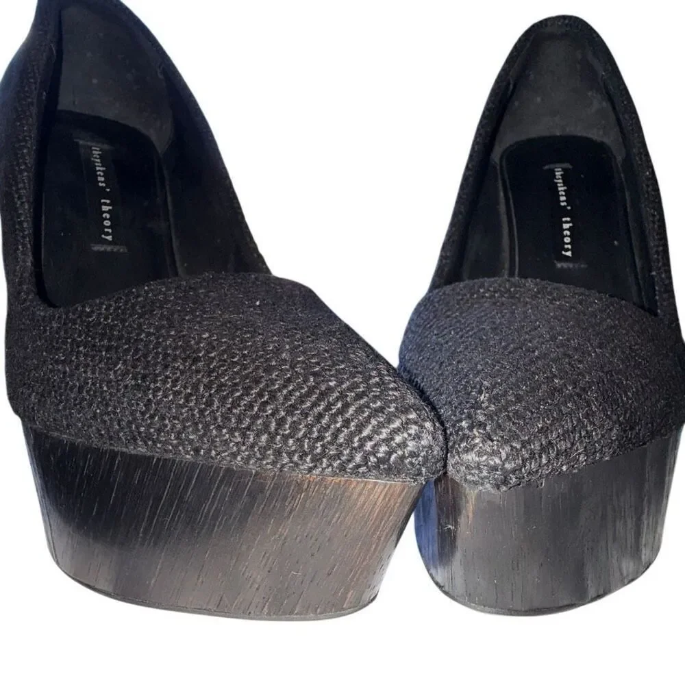 Theyskens Theory GUC Canapa Wedge Platform Pump Twee Dark Academia Frasurebane